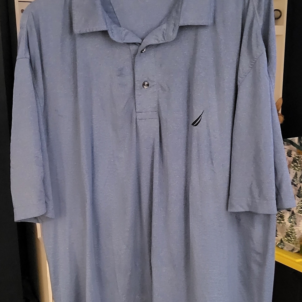 Nautica Men's Light Blue Polo Shirt